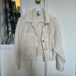 Off white cropped jacket